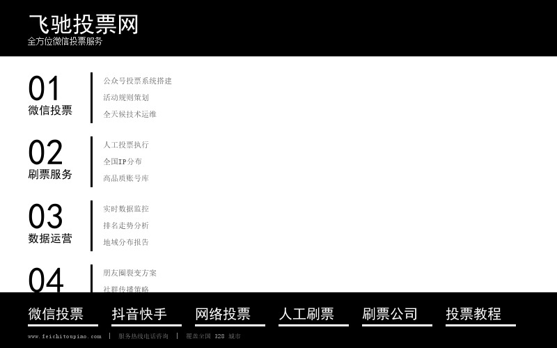 飞驰投票网全方位微信投票服务介绍